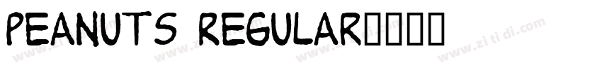 Peanuts Regular字体转换